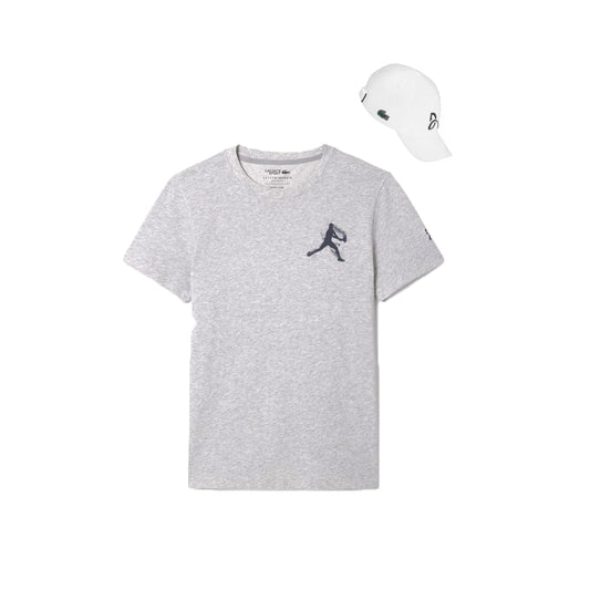 Lacoste x Novak Djokovic Ensemble T-shirt et casquette pour homme TH1044-52-MNC