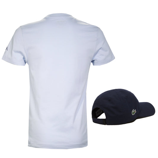 Lacoste Men's Tennis X Novak Djokovic T-Shirt & Cap Set TH7516-52-J2G