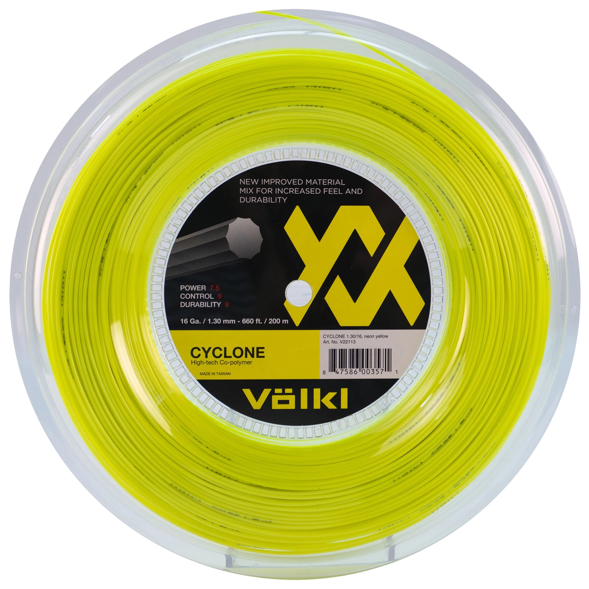 Model Cyclone Ree Volkl reel Cyclone 16 Neon Yellow (200M) – Tenniszon