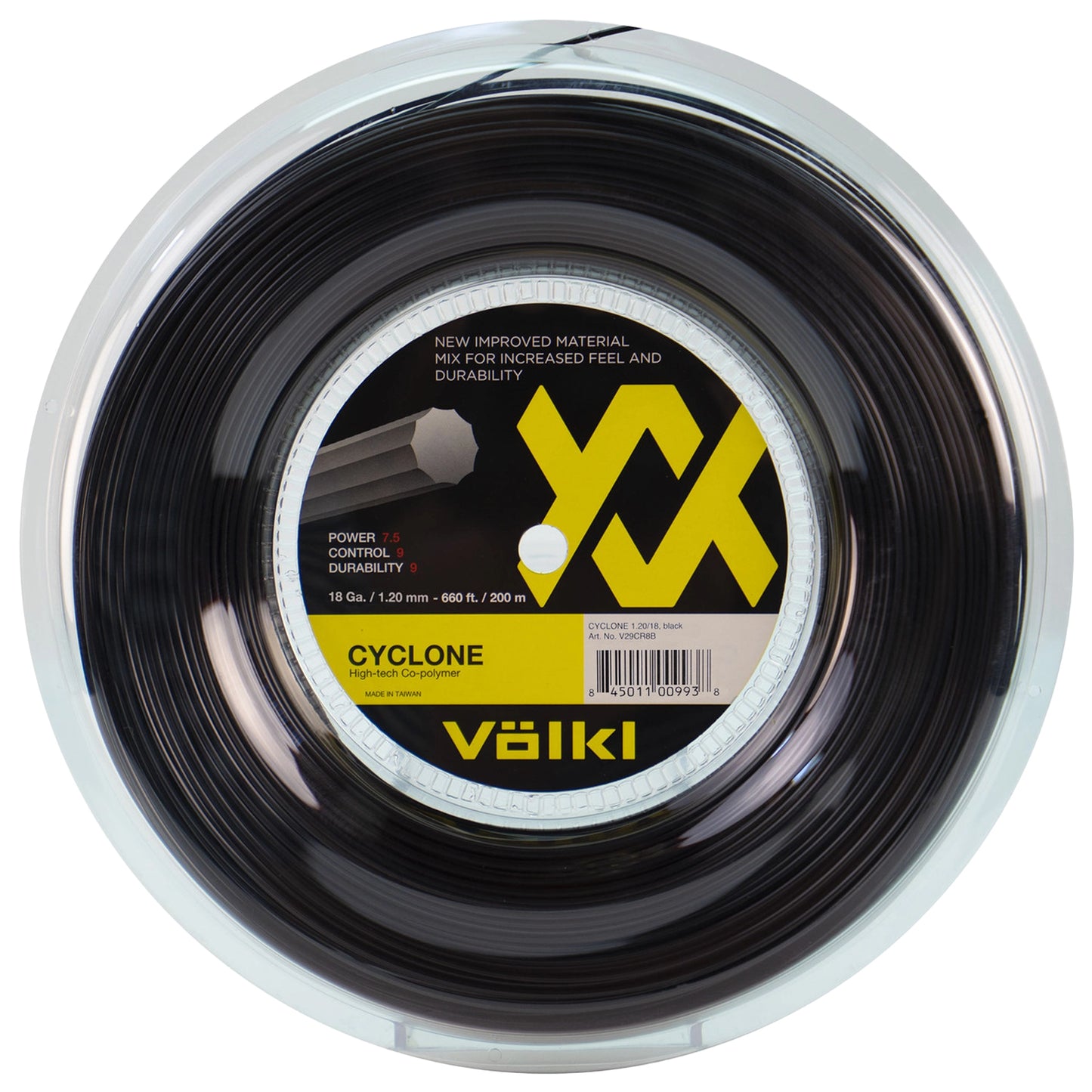 Volkl reel Cyclone 18 Black (200M)