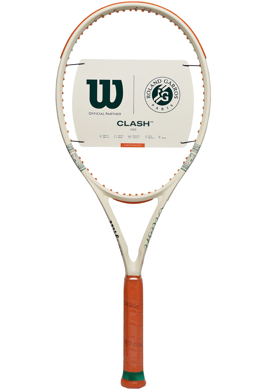 Wilson Clash 100 V3.0 Roland-Garros 2026 (WR201811)