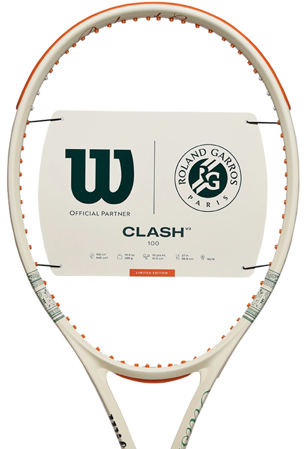 Wilson Clash 100 V3.0 Roland-Garros 2026 (WR201811)