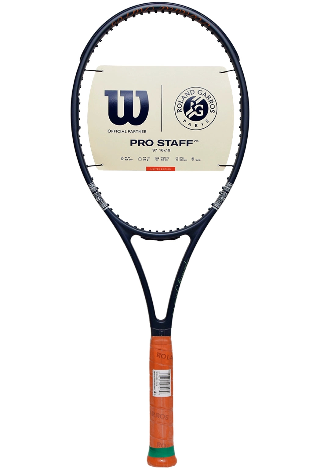 Wilson Pro Staff 97 V14 Roland-Garros 2026 - Session de Soirée (WR208911)