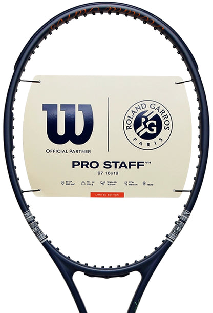 Wilson Pro Staff 97 V14 Roland-Garros 2026 - Session de Soirée (WR208911)