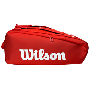 Wilson Super Tour Bag Red 9PK 2025 (WR8036701) - Tenniszon