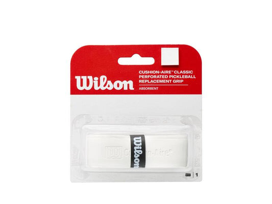 Wilson Pickleball Cushion-Aire Classic Perforated Replacement Grip - White