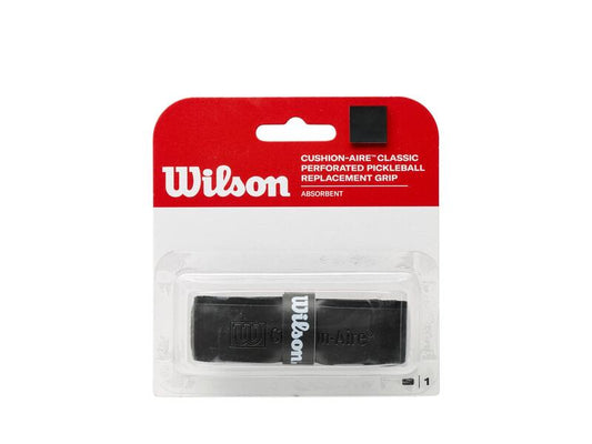Wilson Pickleball Cushion-Aire Classic Perforated Replacement Grip - Black