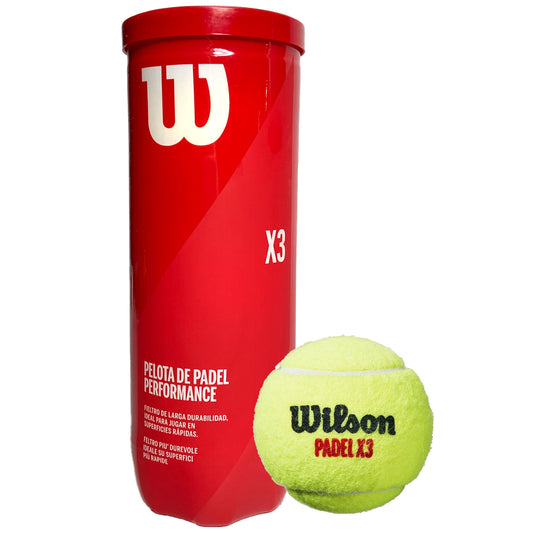 Wilson Padel X3 Ball - Tube of 3