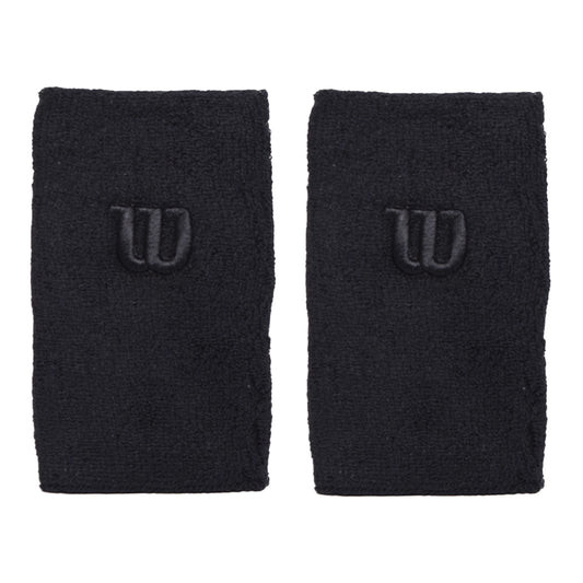 Wilson Extra Wide Wristband Black (2) WRA733528