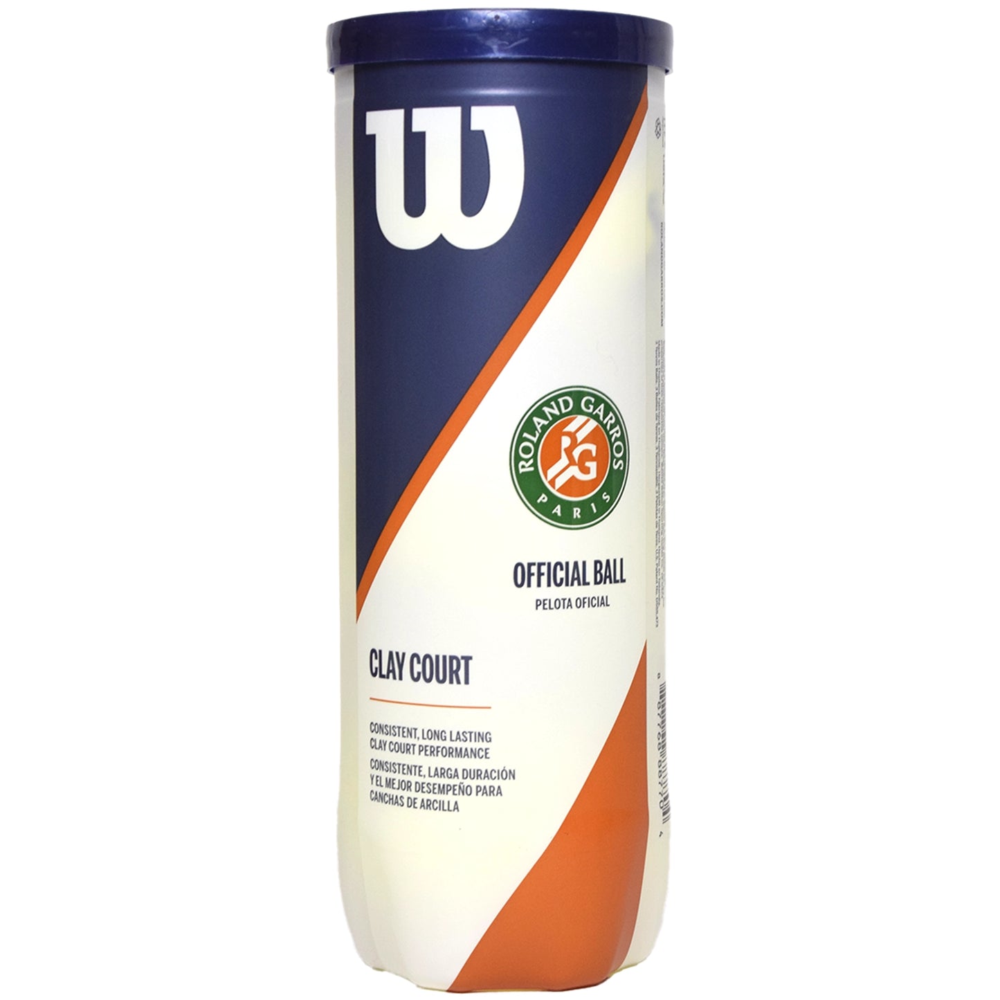 Wilson balles Roland Garros pour terre battue (tube de 3)