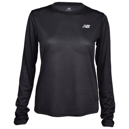 New Balance Haut à manches longues Athletics pour femme WT41256-BKH