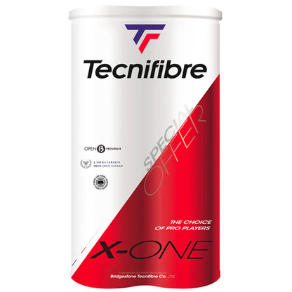 Tecnifibre Balles X-One All Court (Paquet de 2 tubes de 4 balles)