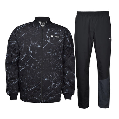 Yonex Survêtement d'échauffement (veste et pantalon) pour homme YM0041 Noir