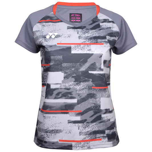 Yonex T-Shirt à col rond pour femme YW0034 Gris
