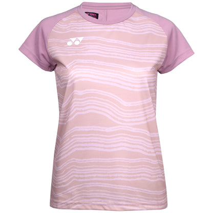 Yonex T-Shirt à col rond pour femme YW0050 Rose