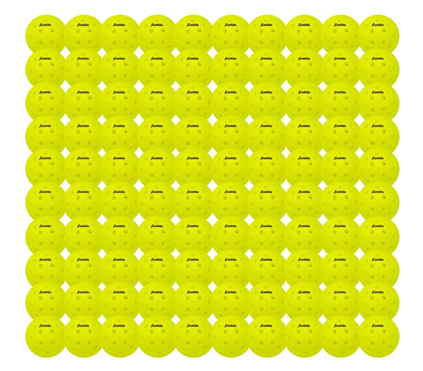Franklin Pickleball X-40 Outdoor 100-Pack Box - Optic Yellow