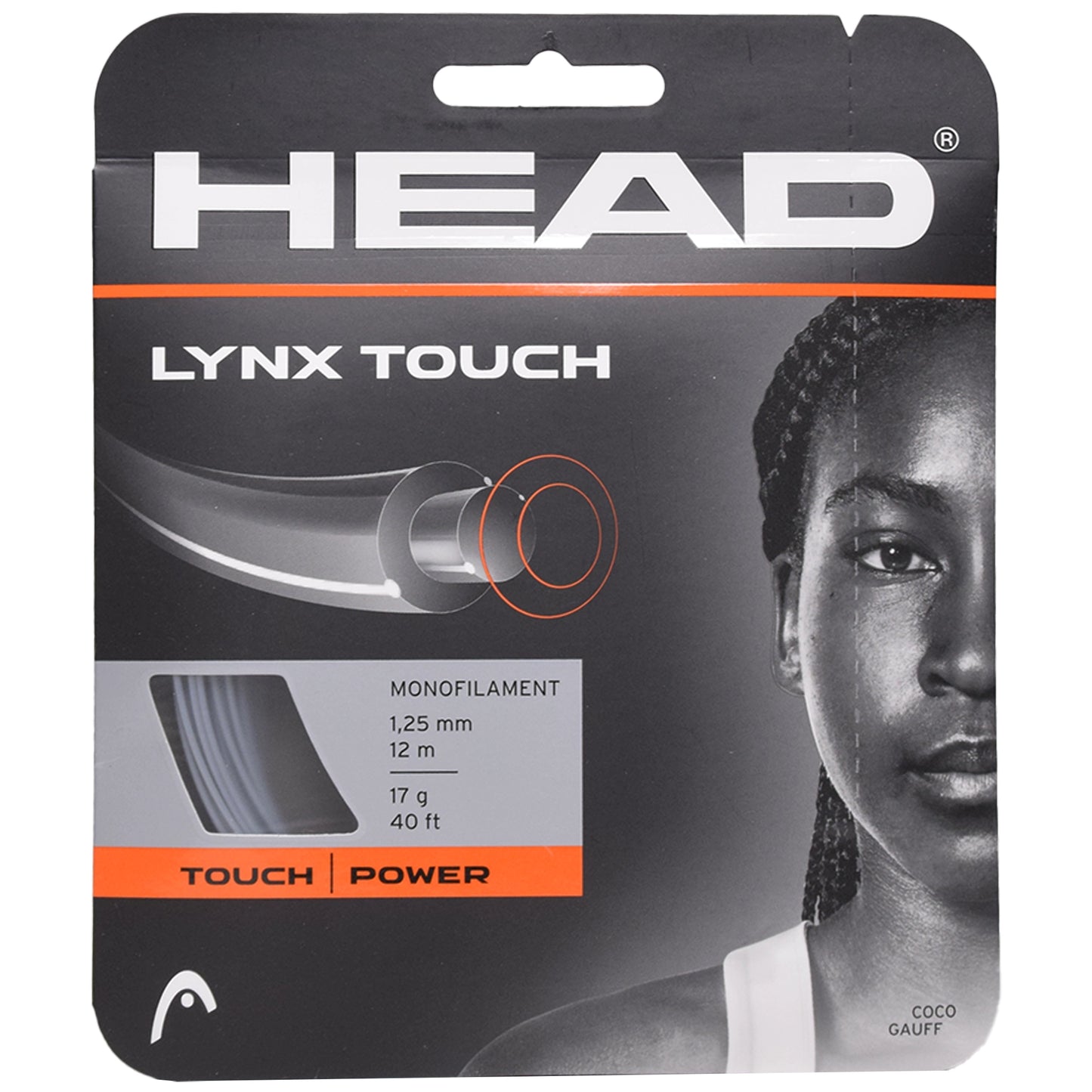 Head Lynx Touch 125/17 Noir transparent
