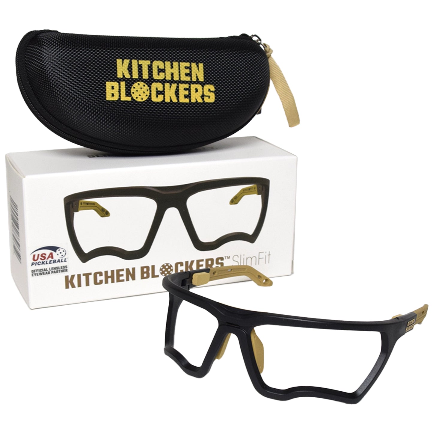 Kitchen Blockers Lensless Protective Eyewear - Black (SlimFit)