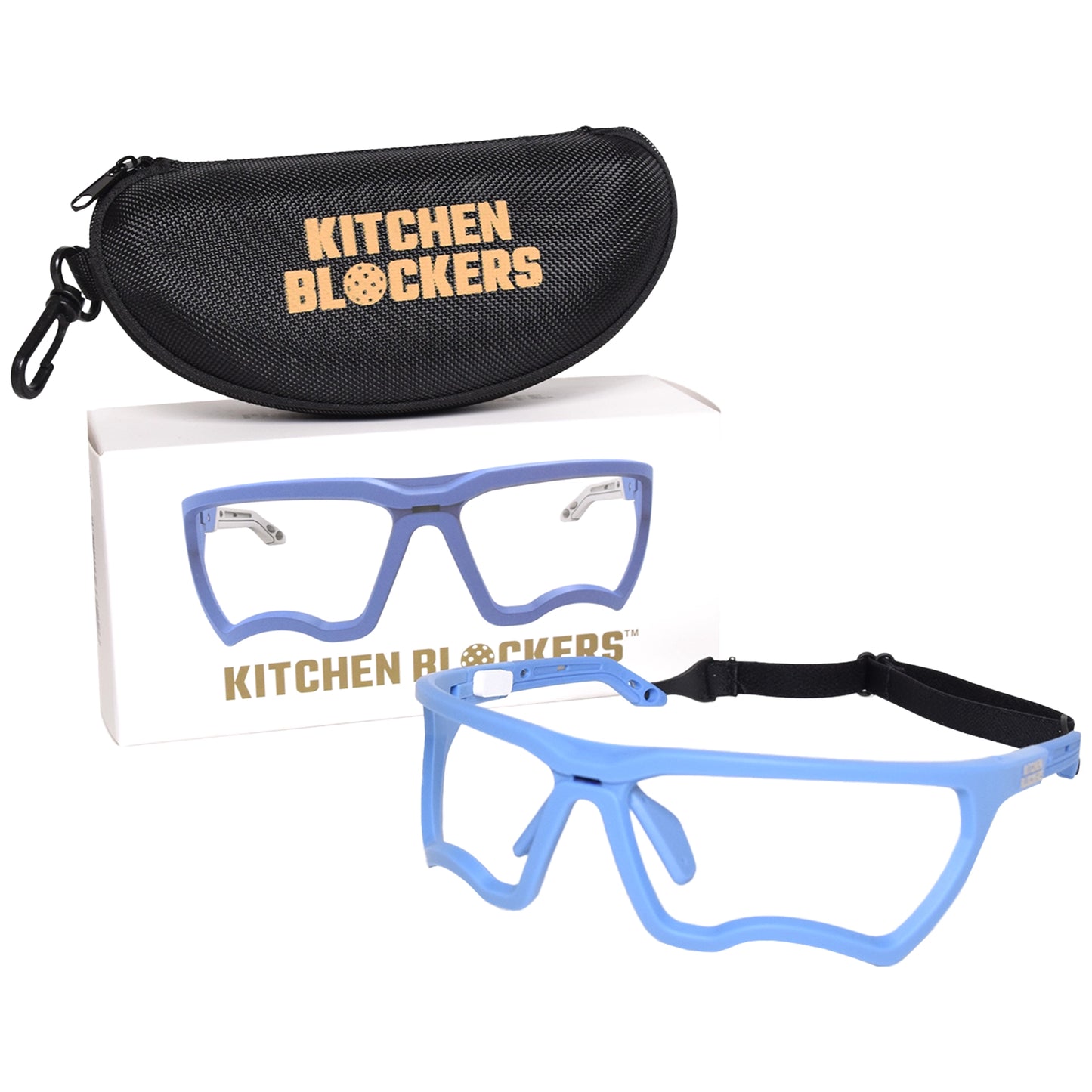 Kitchen Blockers Lunettes de protection sans lentilles - Bleu