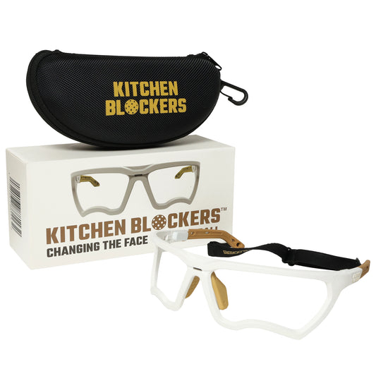 Kitchen Blockers Lensless Protective Eyewear - White