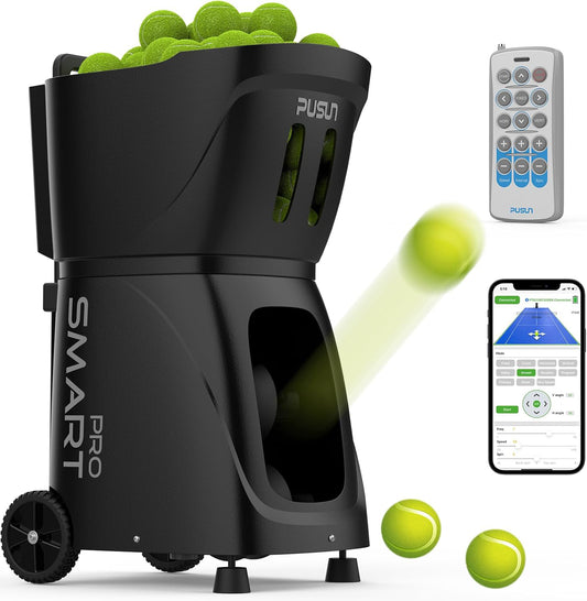 Pusun PT-SMART PRO portable Tennis Ball launcher - Black
