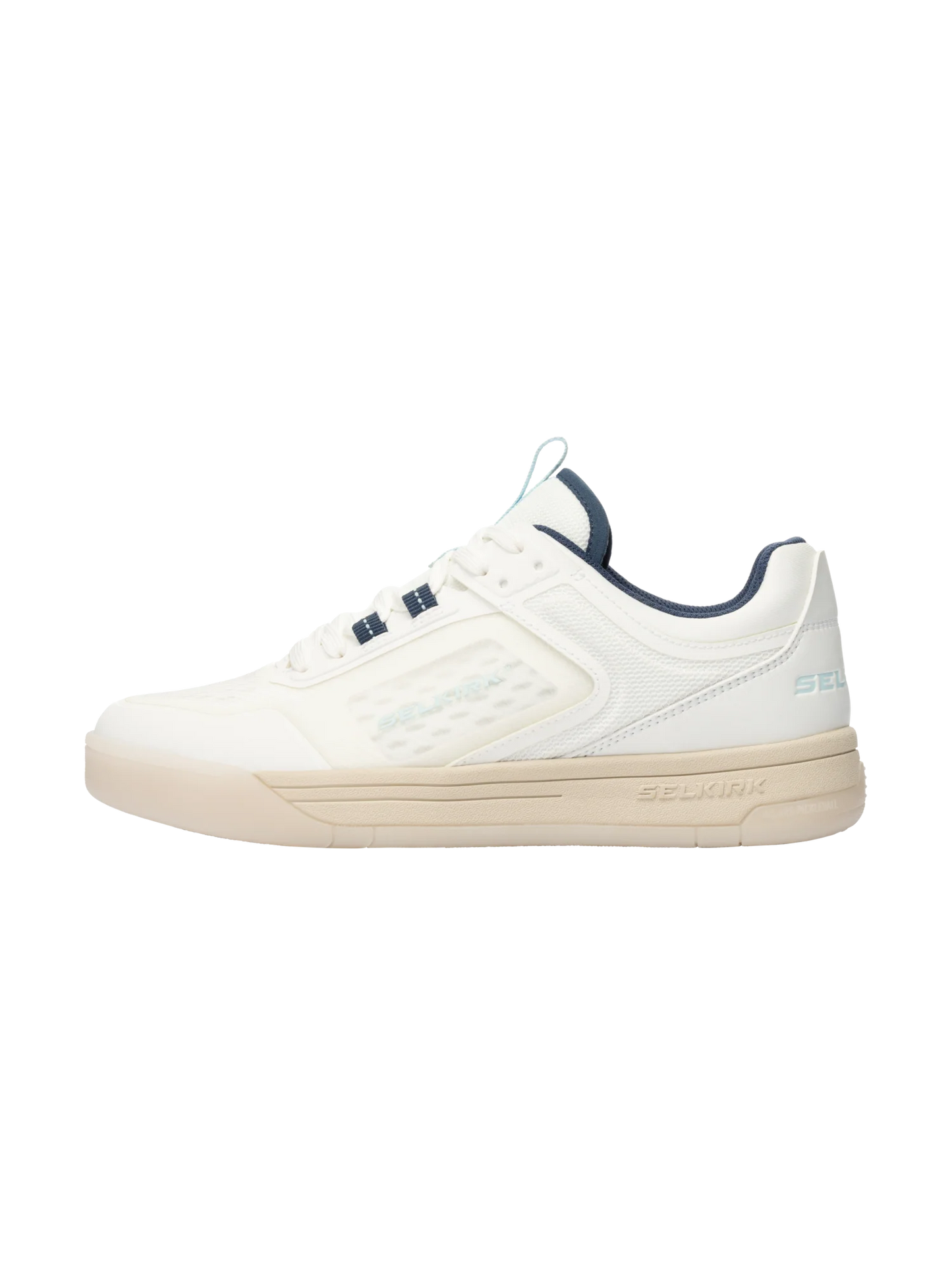 Selkirk Femme Legacy Pro Pickleball Chaussure avec technologie InfiniGrip (Blanc/Bleu)