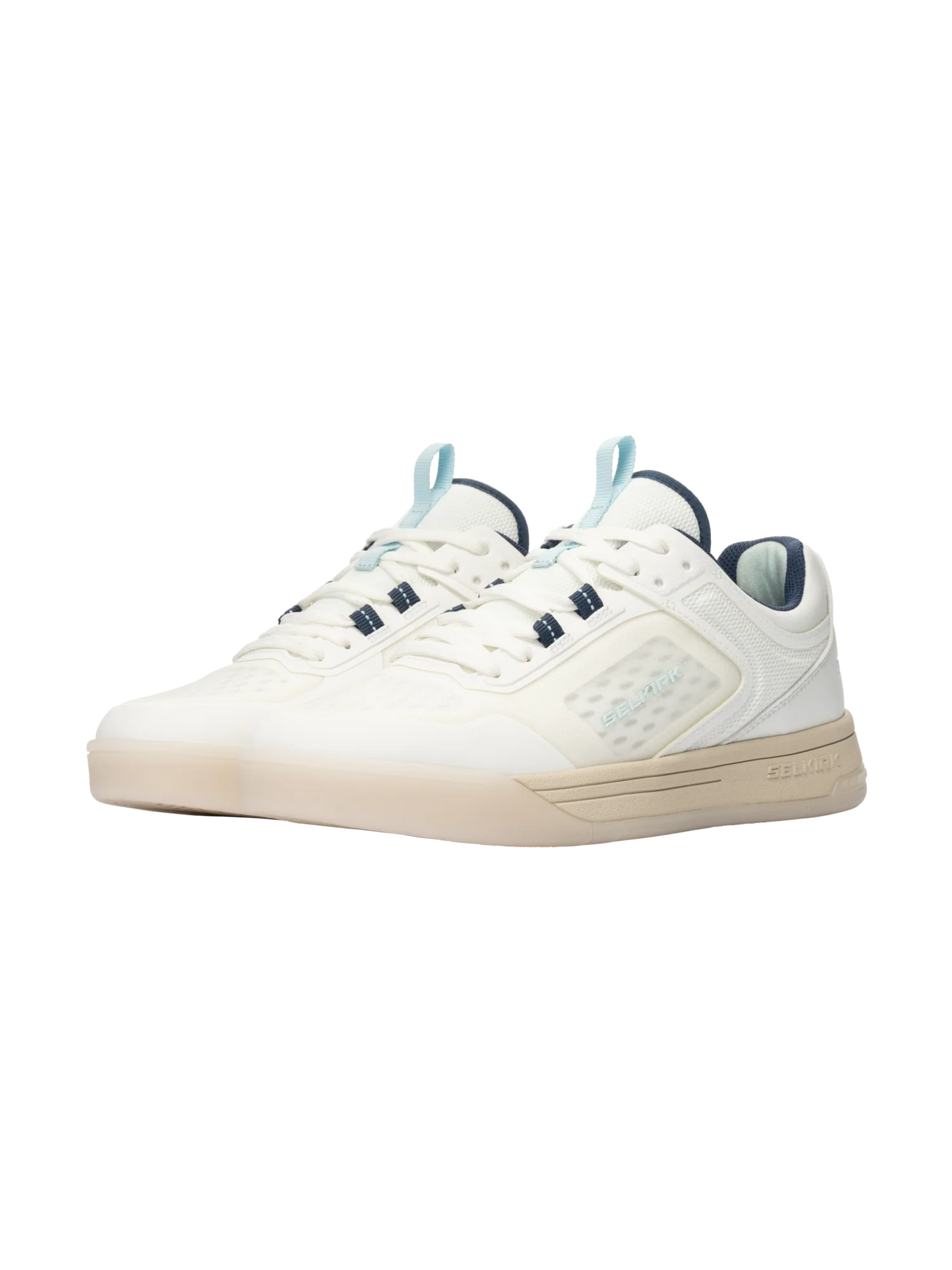 Selkirk Femme Legacy Pro Pickleball Chaussure avec technologie InfiniGrip (Blanc/Bleu)
