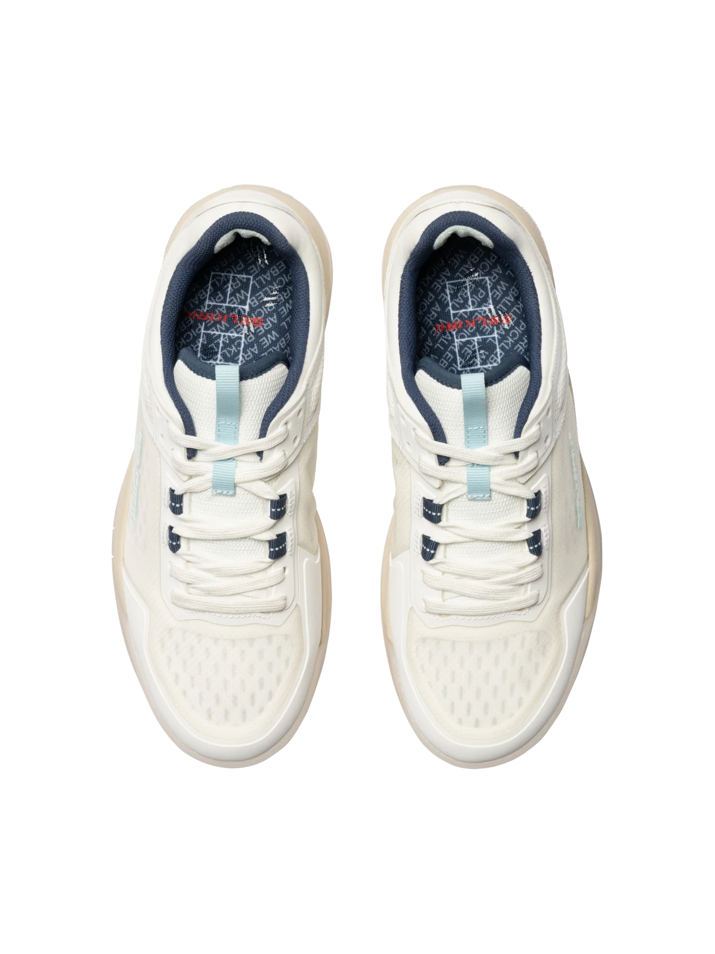Selkirk Femme Legacy Pro Pickleball Chaussure avec technologie InfiniGrip (Blanc/Bleu)