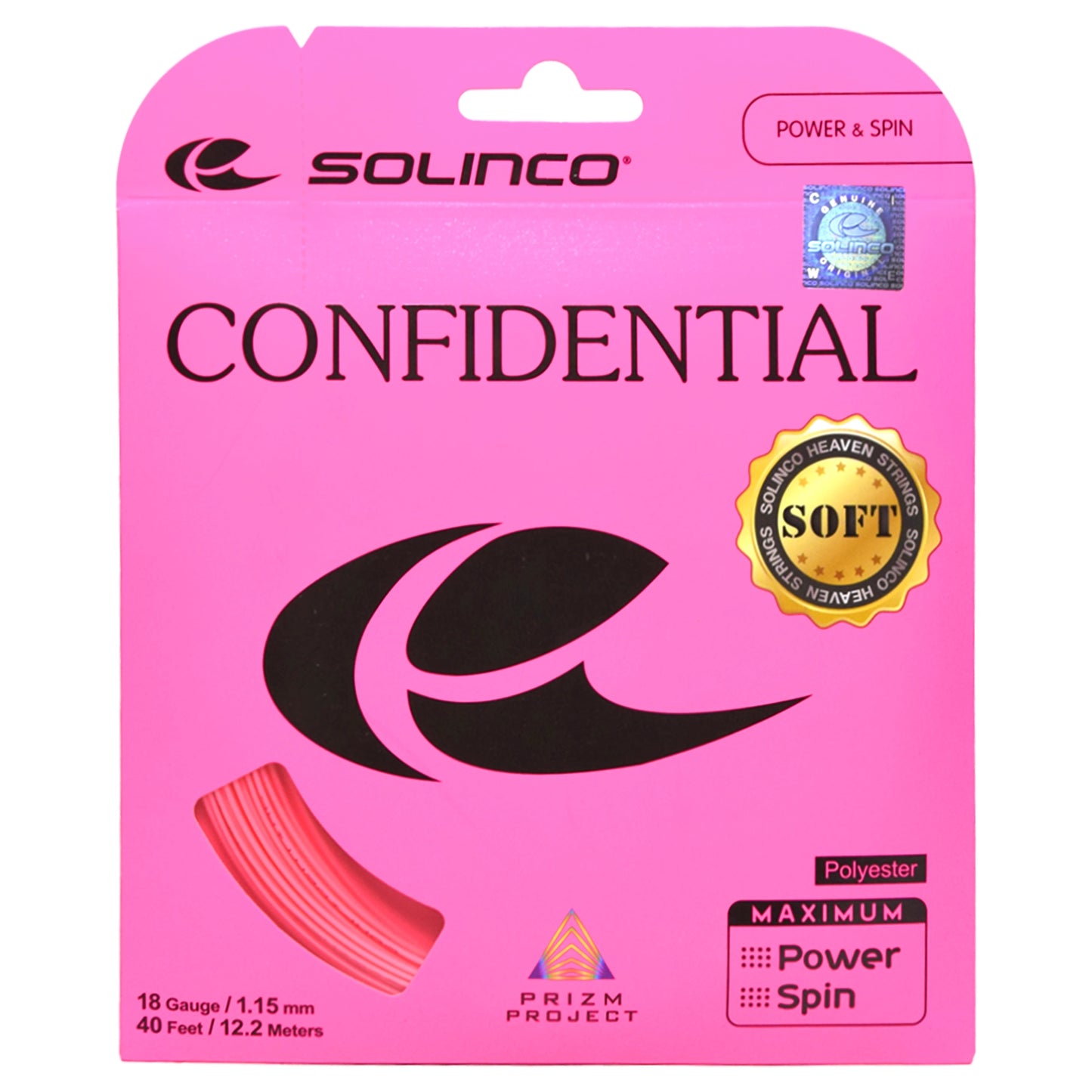 Solinco Confidential Soft 18 Pink - Tenniszon