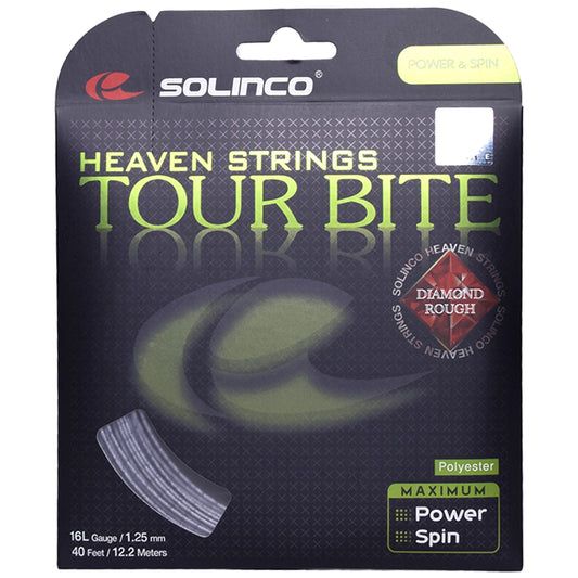 Solinco Tour Bite 16L Diamond Rough Argent