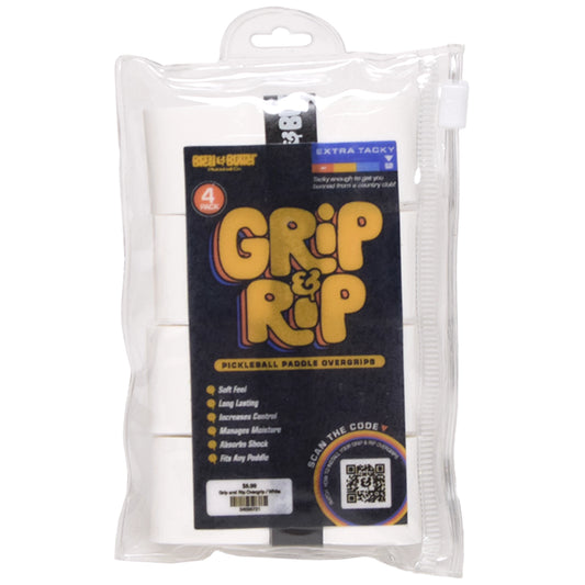 Bread & Butter Grip and Rip Tacky Overgrip - Blanc