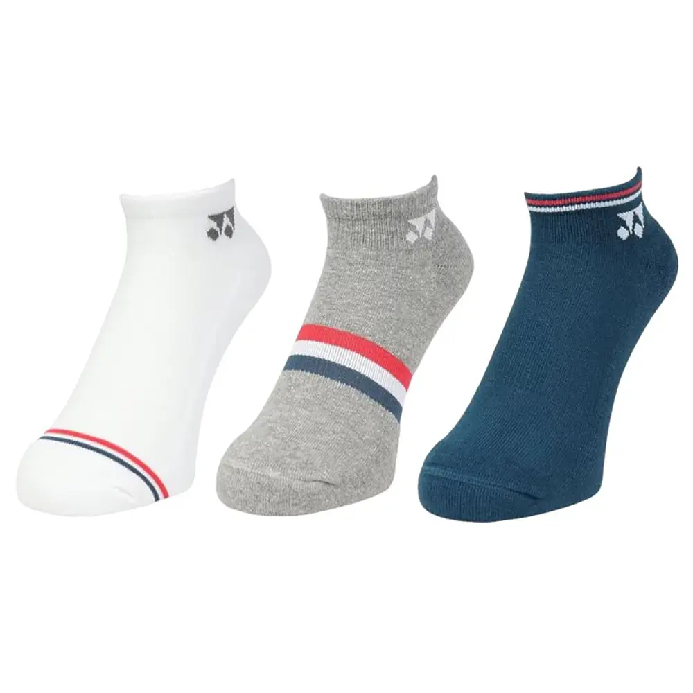 Yonex Low-Cut Sport Socks 19223EX (pack of 3) Assorted