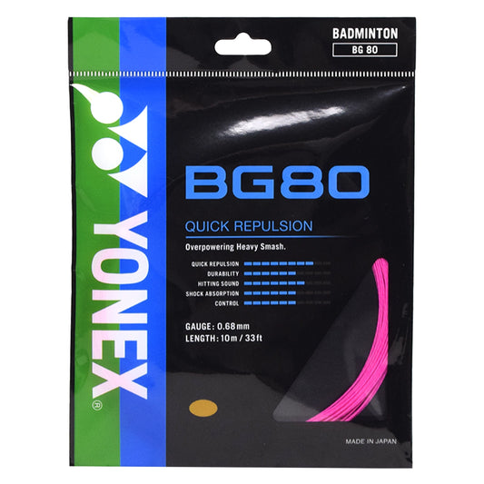 Yonex BG80 10m Neon Pink