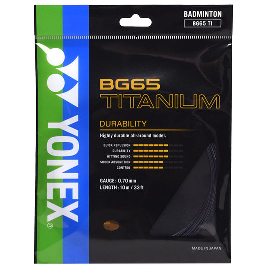 Yonex BG65 Titanium 10m Noir