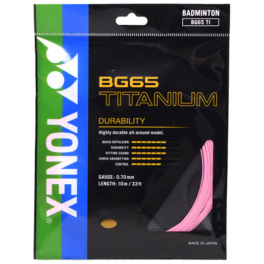 Yonex BG65 Titanium 10m Pink