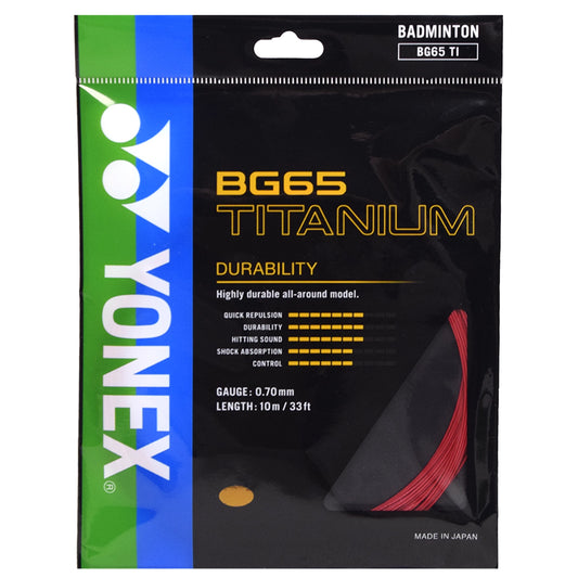 Yonex BG65 Titanium 10m Red