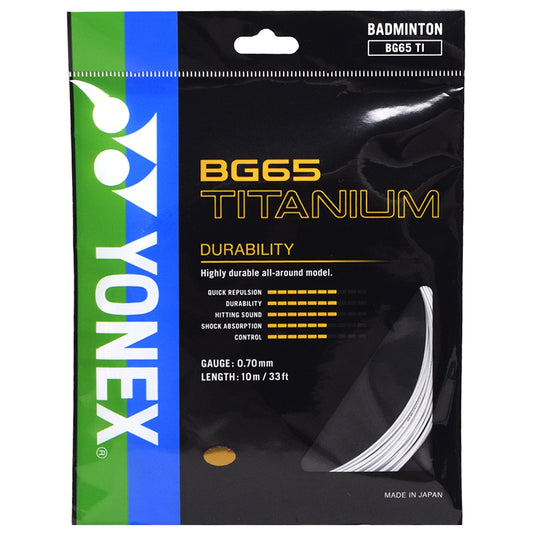 Yonex BG65 Titanium 10m White