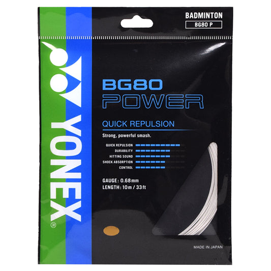 Yonex BG80 Power 10m Blanc