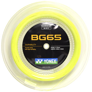 Yonex reel BG65 Yellow (200M) - Tenniszon