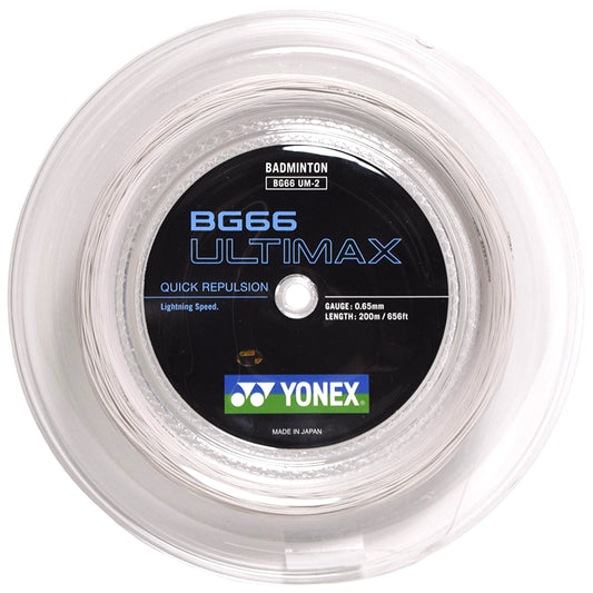 Yonex roulette BG66 Ultimax Blanc (200M)