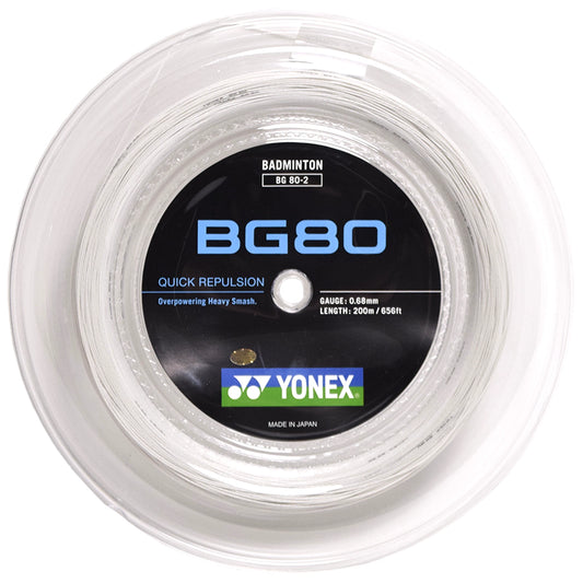 Yonex roulette BG80 Blanc (200M)
