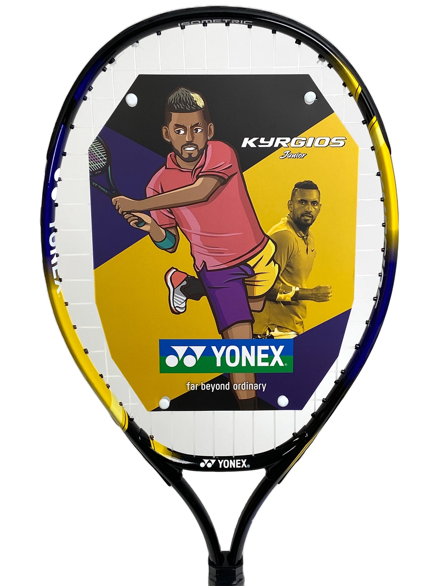 Yonex KYRGIOS Junior 23" Cordée Jaune/Marine (22NKJR23S )