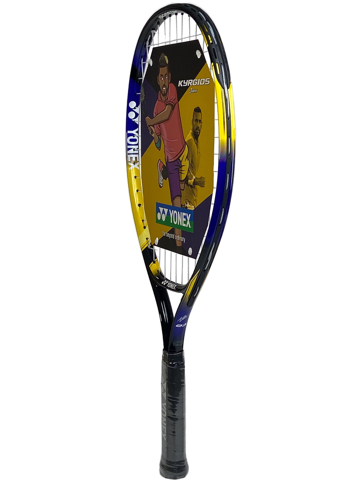 Yonex KYRGIOS Junior 23" Strung Yellow/Navy (22NKJR23S)