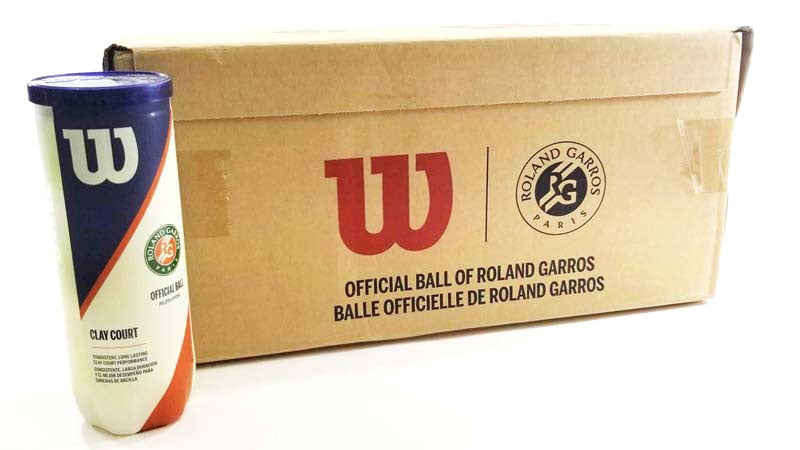 Wilson balls Roland Garros Clay Court Case (24 cans of 3)