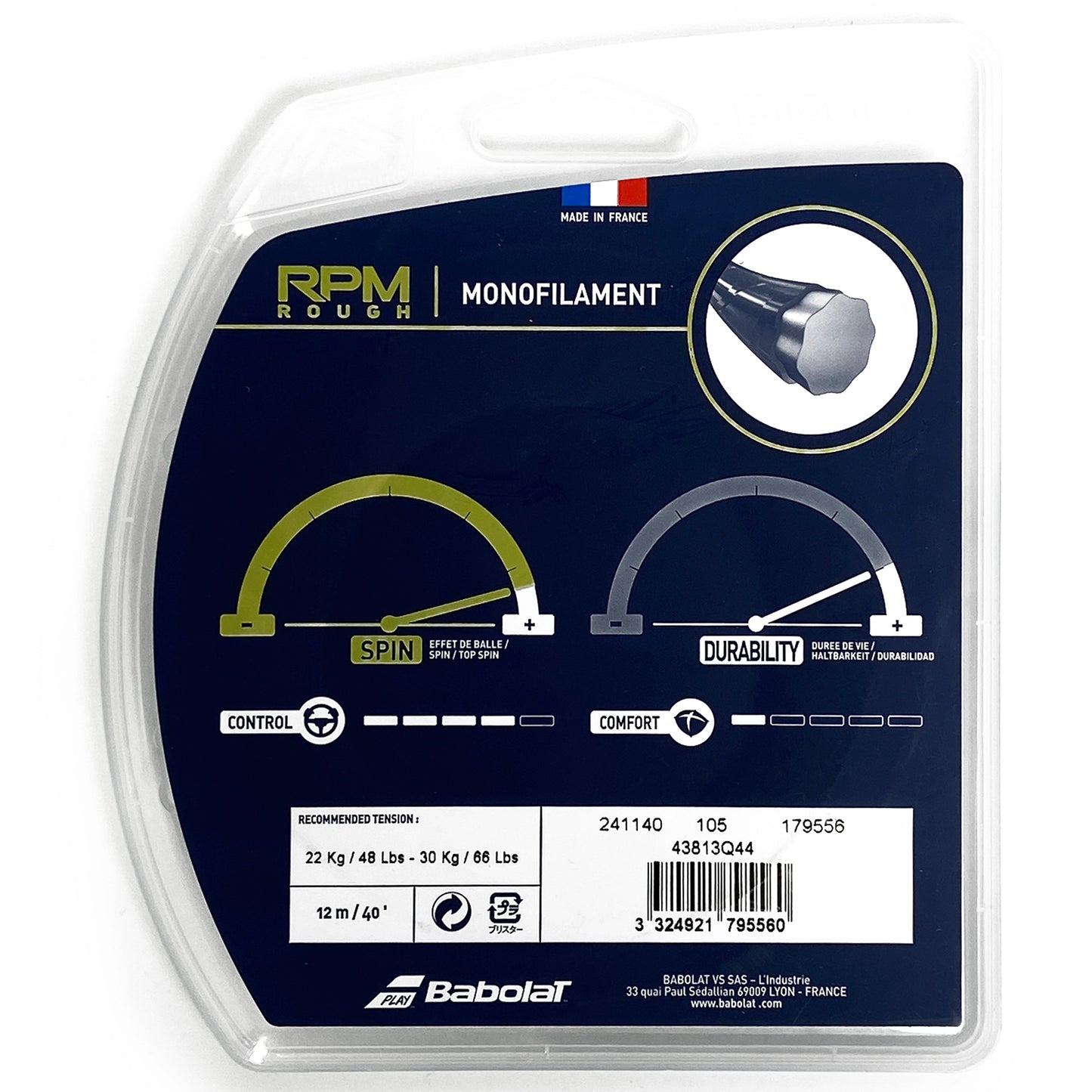 Babolat RPM Rough 130/16 Gris foncé