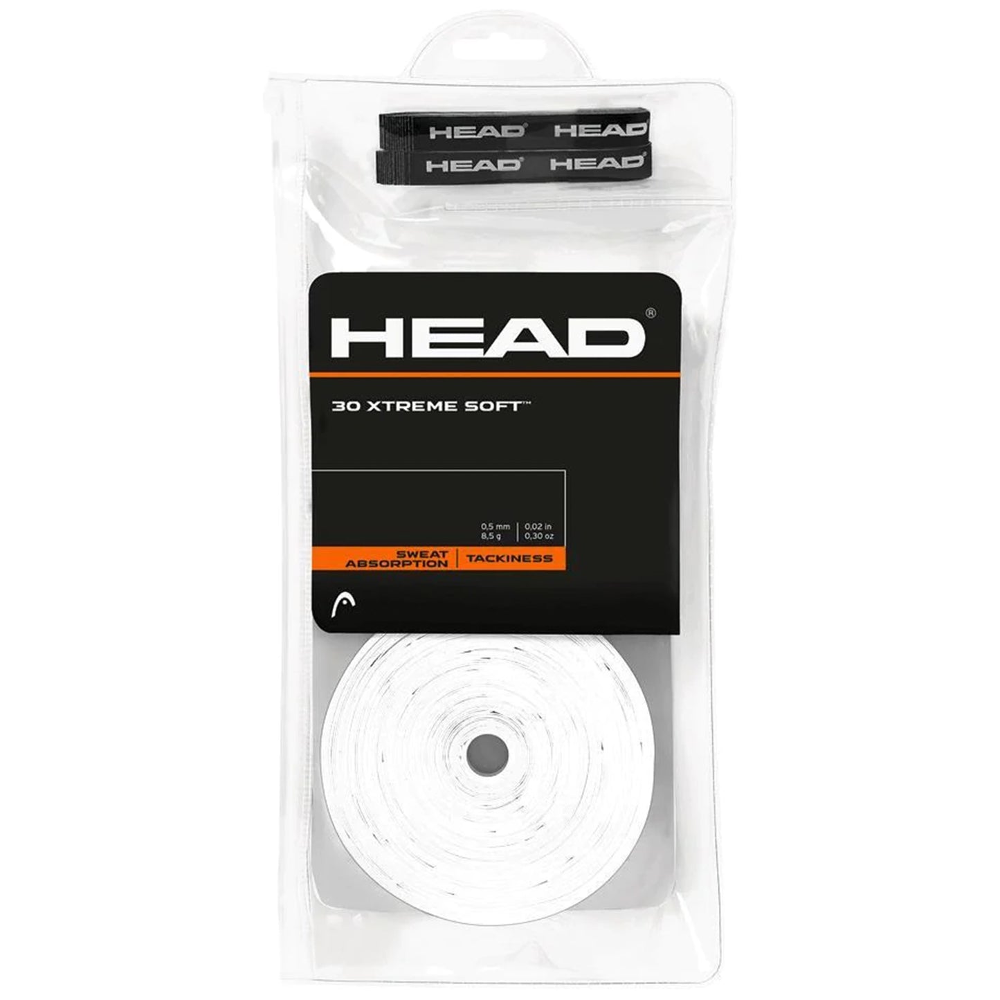 Head overgrip Xtreme Soft White 30PK