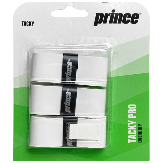 Prince Tacky Pro Overgrip (Paquet de 3) Blanc