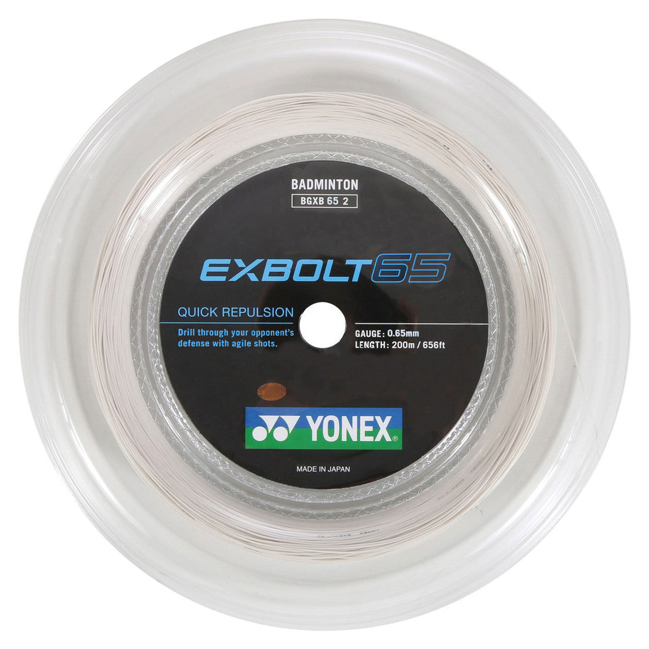 Yonex roulette Exbolt 65 Blanc (200M)