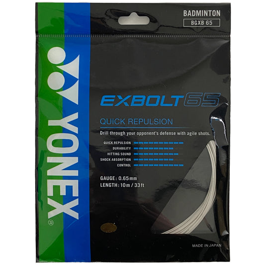 Yonex BG Exbolt 65 10m White