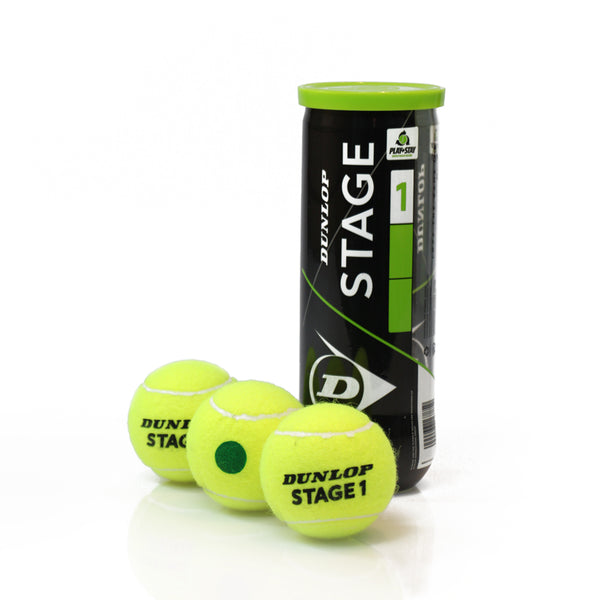 Dunlop Stage 1 Regular Duty Balls (Tube of 3) Green